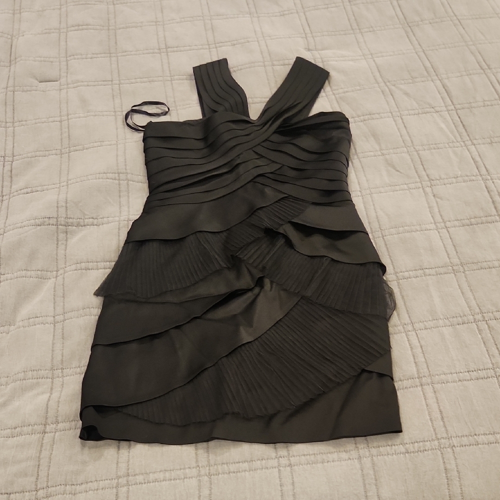 BCBGMaxAzria Black Layered Mini Dress Size 0, New Without Tags!